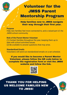 JmSS Parent Mentorship Program - Volunteers